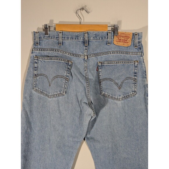 Levi's 517 Mens Blue Relaxed Boot Cut Jeans Sz 38 Vintage Western Streetwear - Picture 6 of 11